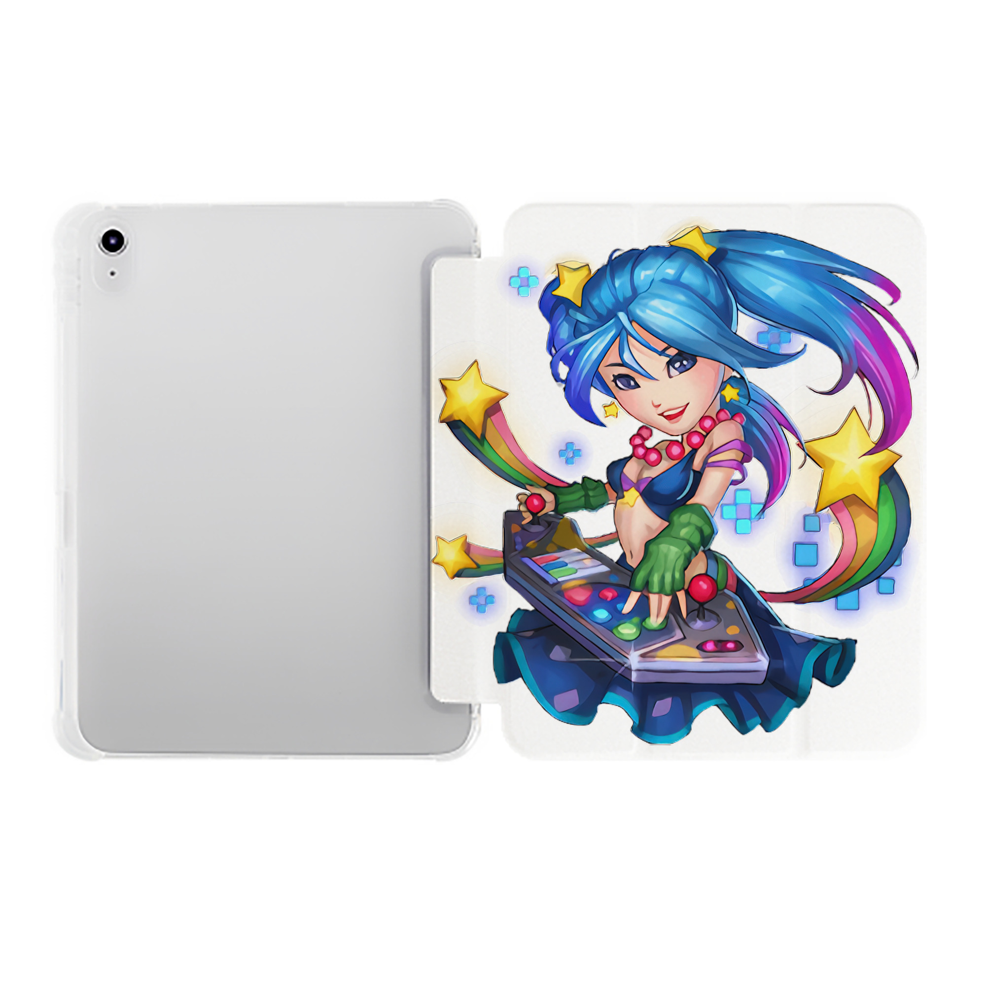（画像用） リーグ・オブ・レジェンド League of Legends LOL IPad ケース ペン収納付き 三つ折りスタンド PUレザー×シリコン 対応機種9.5/10.5/10.9インチ